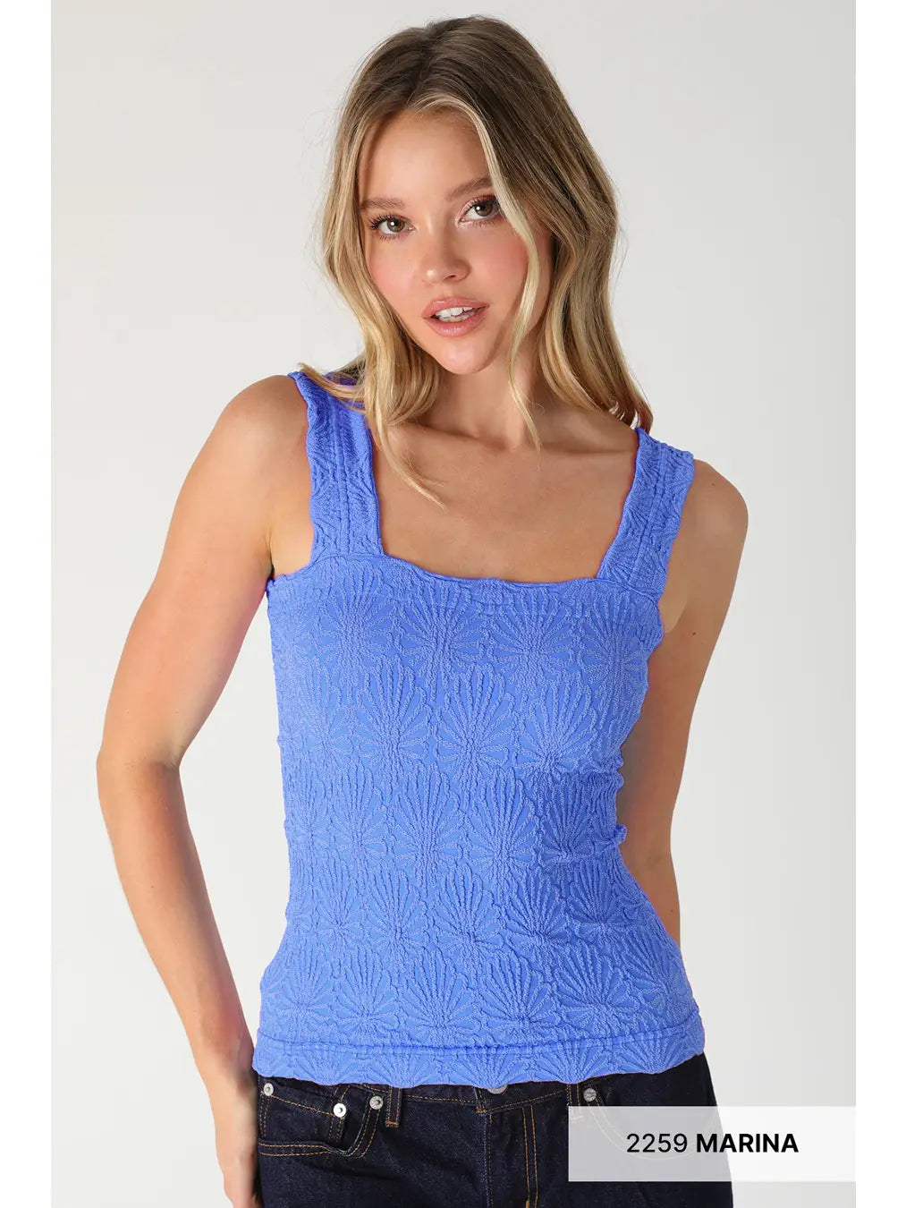 Lace Textured Square Top