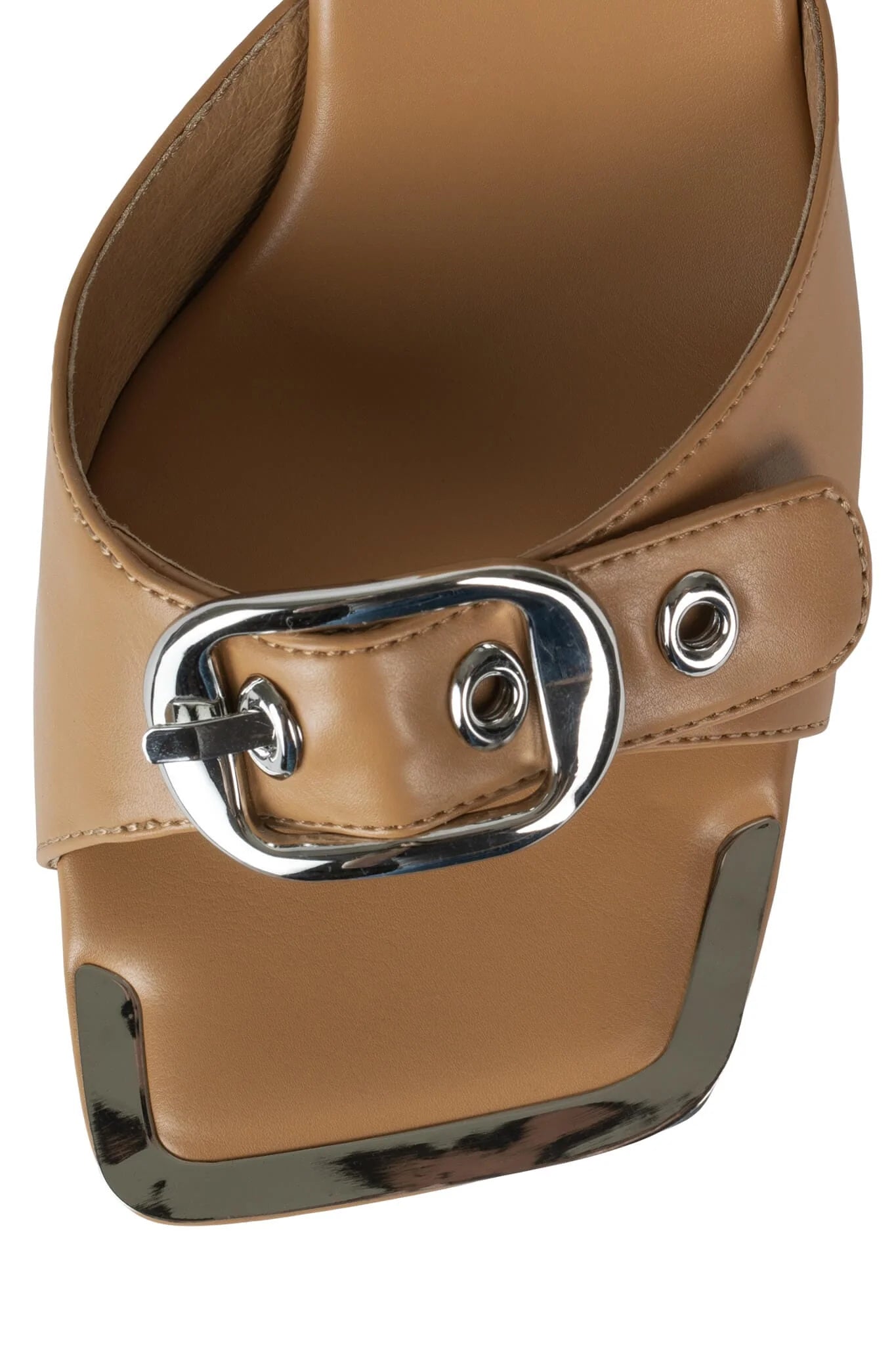 Fasten - Up Buckle Mule Heel