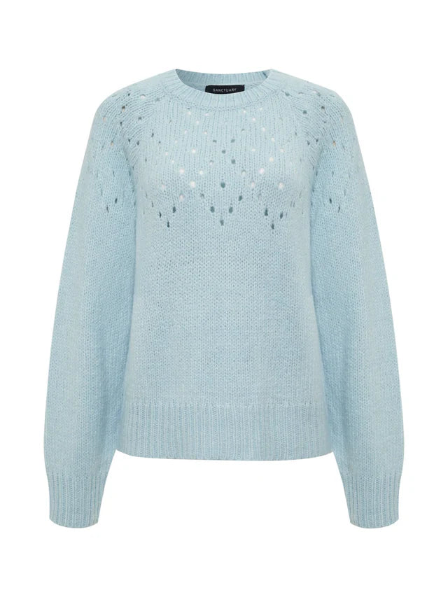 Femme Openwork Sweater