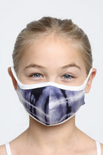 Load image into Gallery viewer, Kids Face Masks Stars/Stripes/Navy Tie Dye
