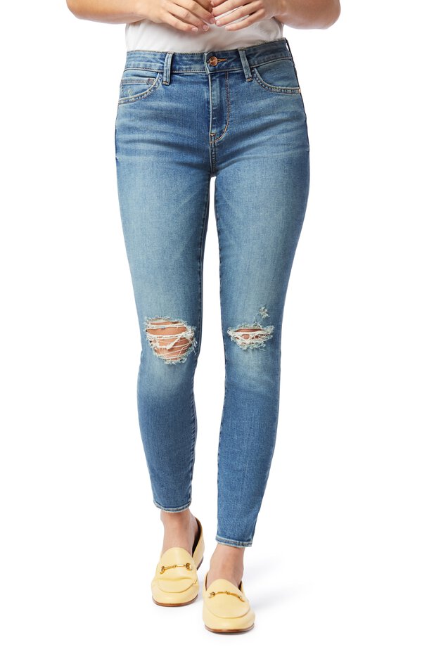 The Kitten Mid-Rise Skinny Ankle Katmai Wash