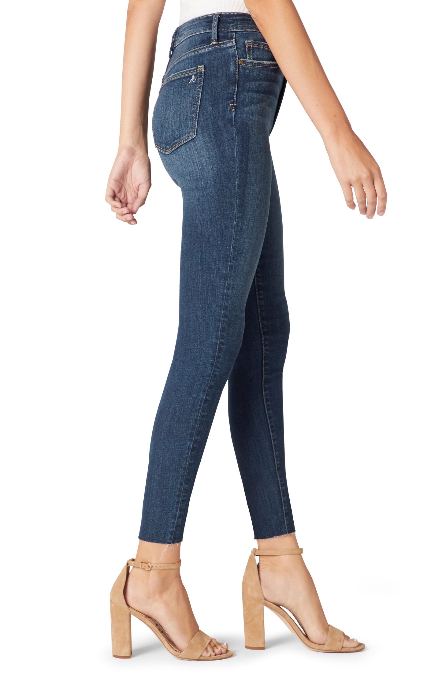 Stiletto Hi-Rise Skinny Crop Raw Hem Artz Wash