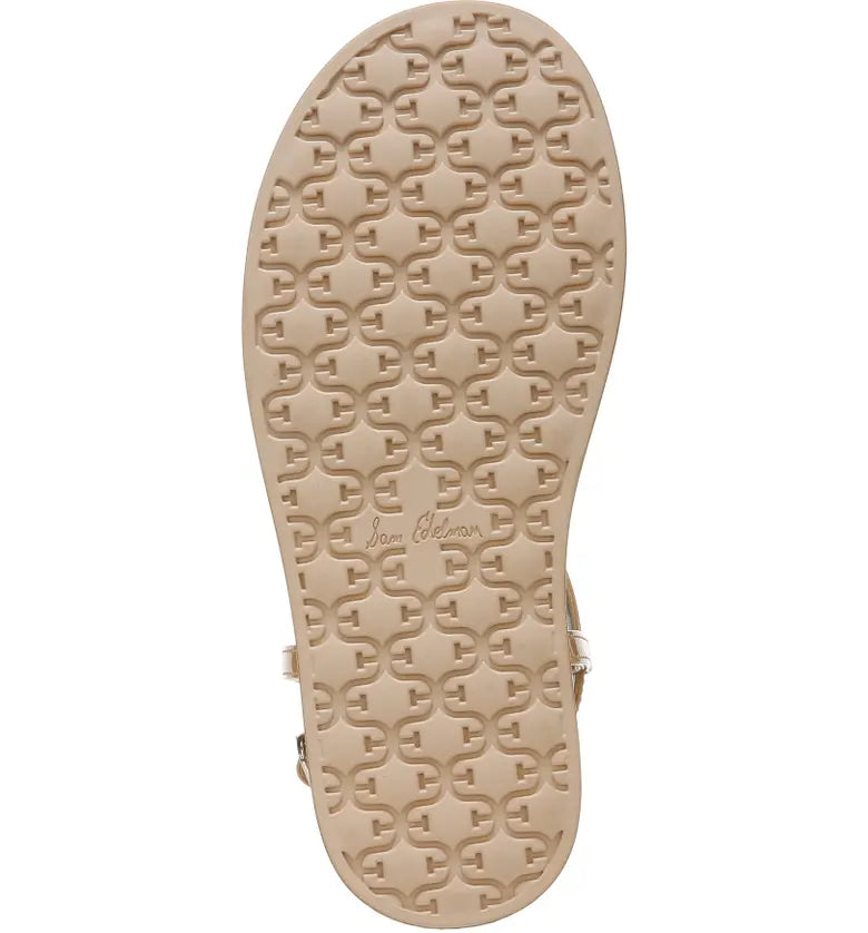 Naomi Thong Sandals Gold Leather