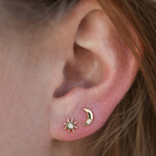 Sun & Moon Studs