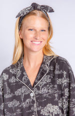 Load image into Gallery viewer, Women&#39;s Flannel PJ Set - Slate Jungle
