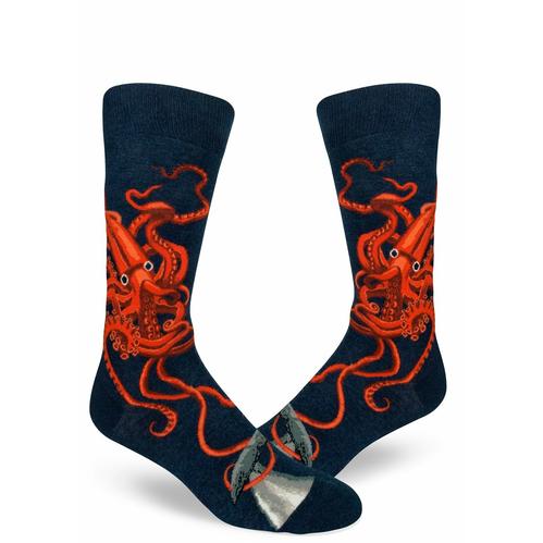 Squid & Whale Men's Whale Crew Socks