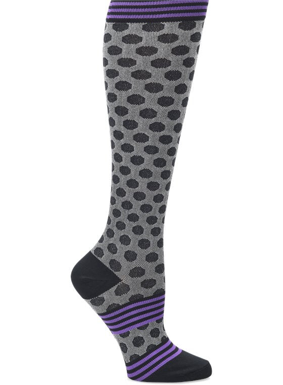 Compression Socks - Sporty Dot Black