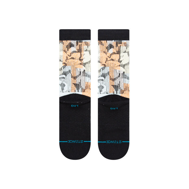 Vine Men's Crew Socks Washed Black