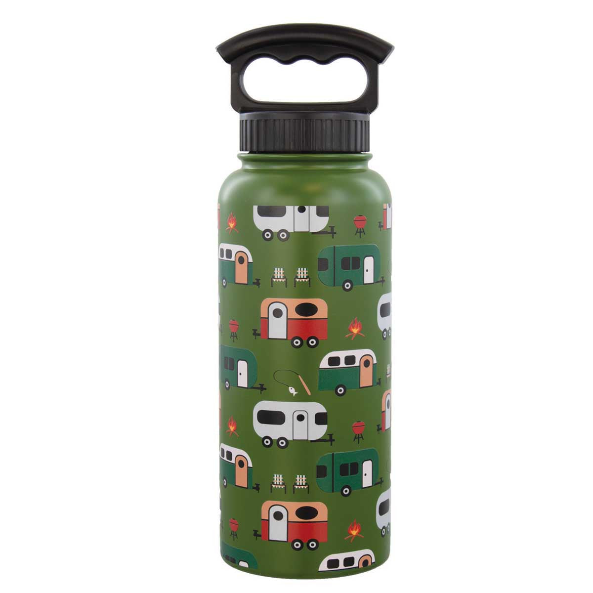 34 OZ "CAMPTOWN" BOTTLE - 3 FINGER LID