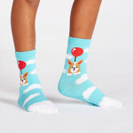 Load image into Gallery viewer, Pup, Pup and Away Junior Crew Socks
