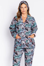 Load image into Gallery viewer, Zebra Flannel PJ Set
