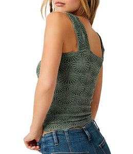 Love Letter Cami Top - Evergreen