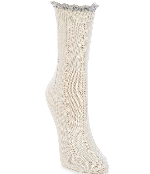 Scallop Tipped Boot Sock