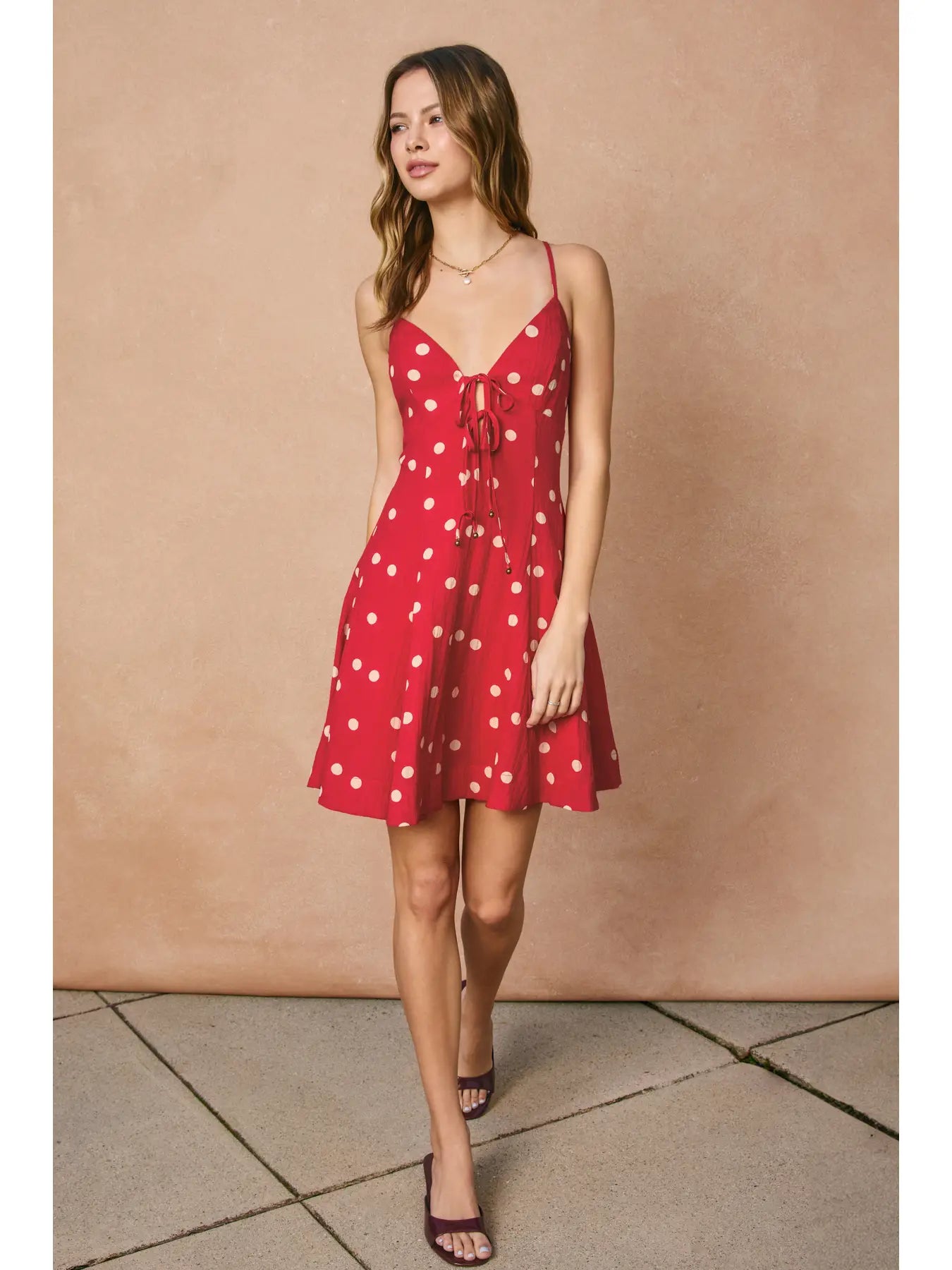 Show Out Cross Back Mini Dress