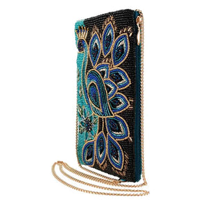 Peacock Pride Crossbody Phone Bag