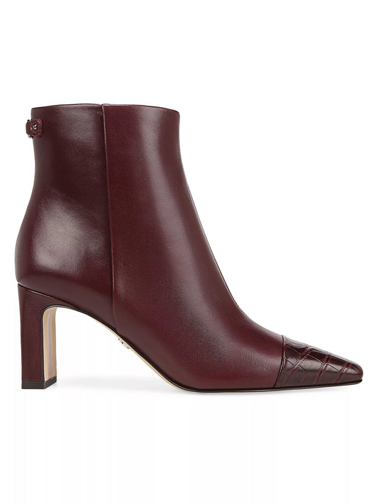 Saige 2 Croc Embossed Booties