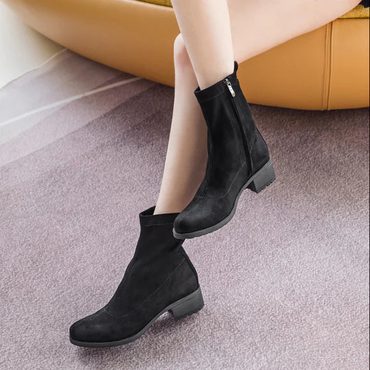 Alba Zip-Up Ankle Boots