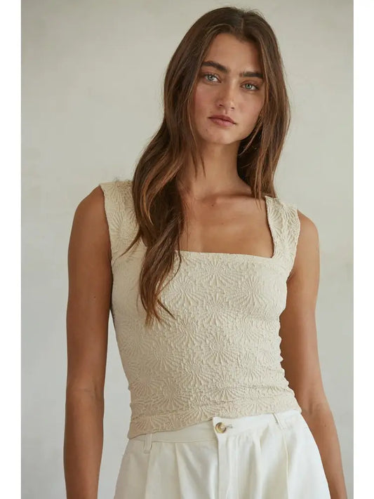 Rumi Knit Modal Jacquard Tank