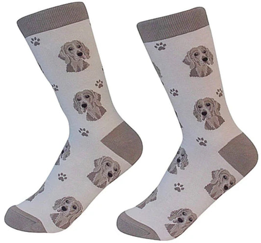 Weimaraner Socks - Unisex - Fun Novelty Crew Dog Socks