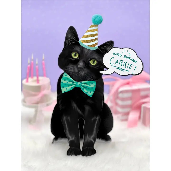 Black Cat Pop-Up Card