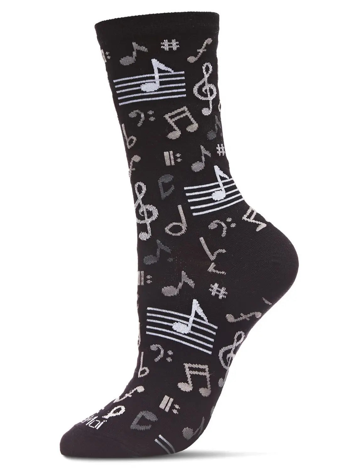 Musical Notes Crew Sock