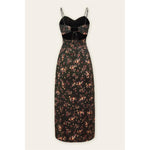 Load image into Gallery viewer, Dainty Floral Sweetheart Midi Dress
