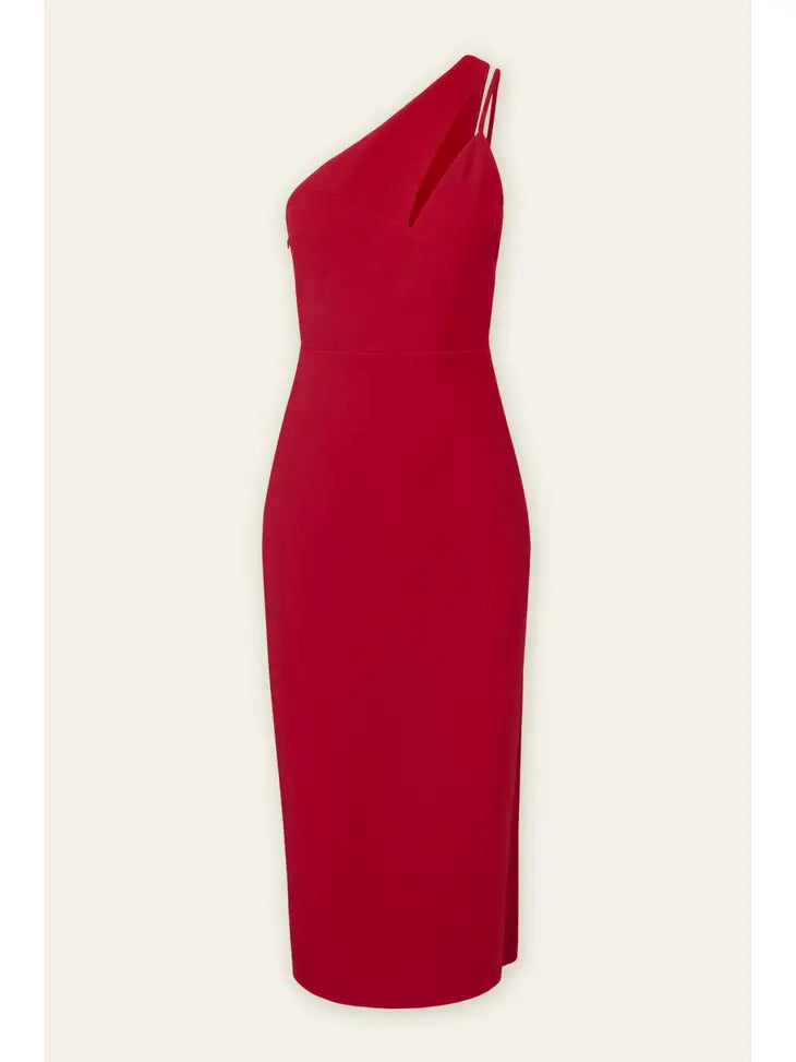 One Way Or Another Midi Dress - Scarlet Red