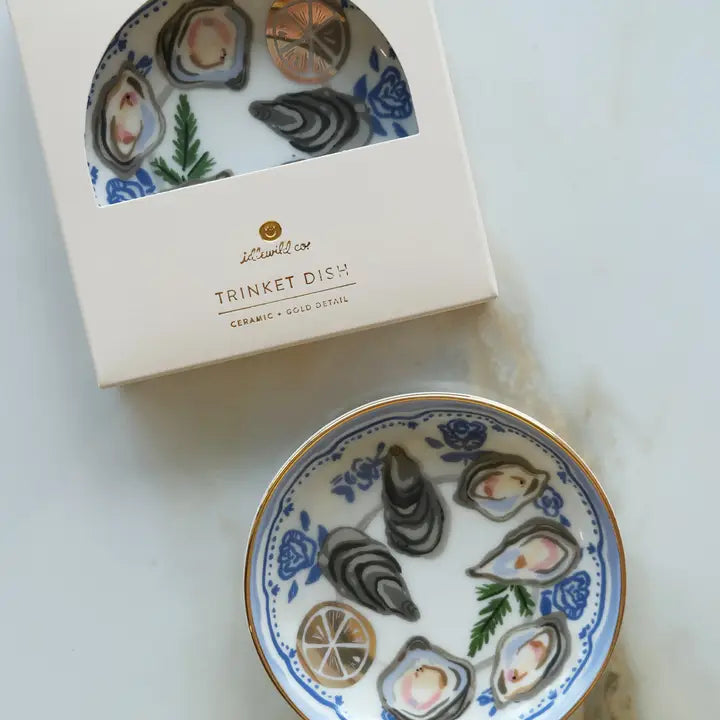 Oysters Porcelain Trinket Dish