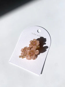 Hand-painted Cherry Blossoms Flower Claw Hair Clip | Eco-Friendly - Cherry Pink