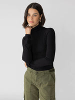 Load image into Gallery viewer, Essential Turtleneck Top Black
