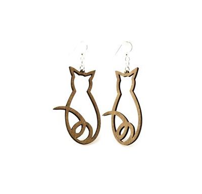 Cat Outline Earrings