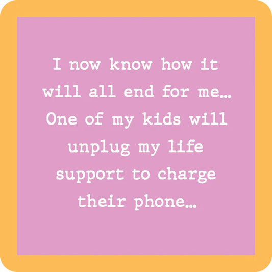 Unplug Life Support Coasters