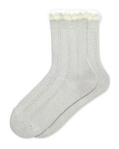 Scallop Tipped Boot Sock