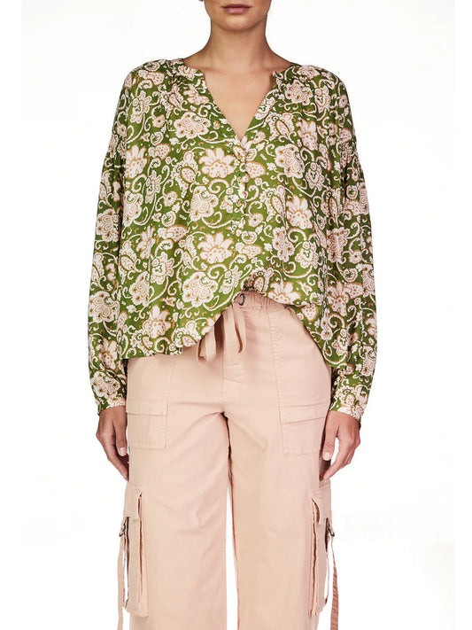 Sunday's Best Blouse - Lush Flora