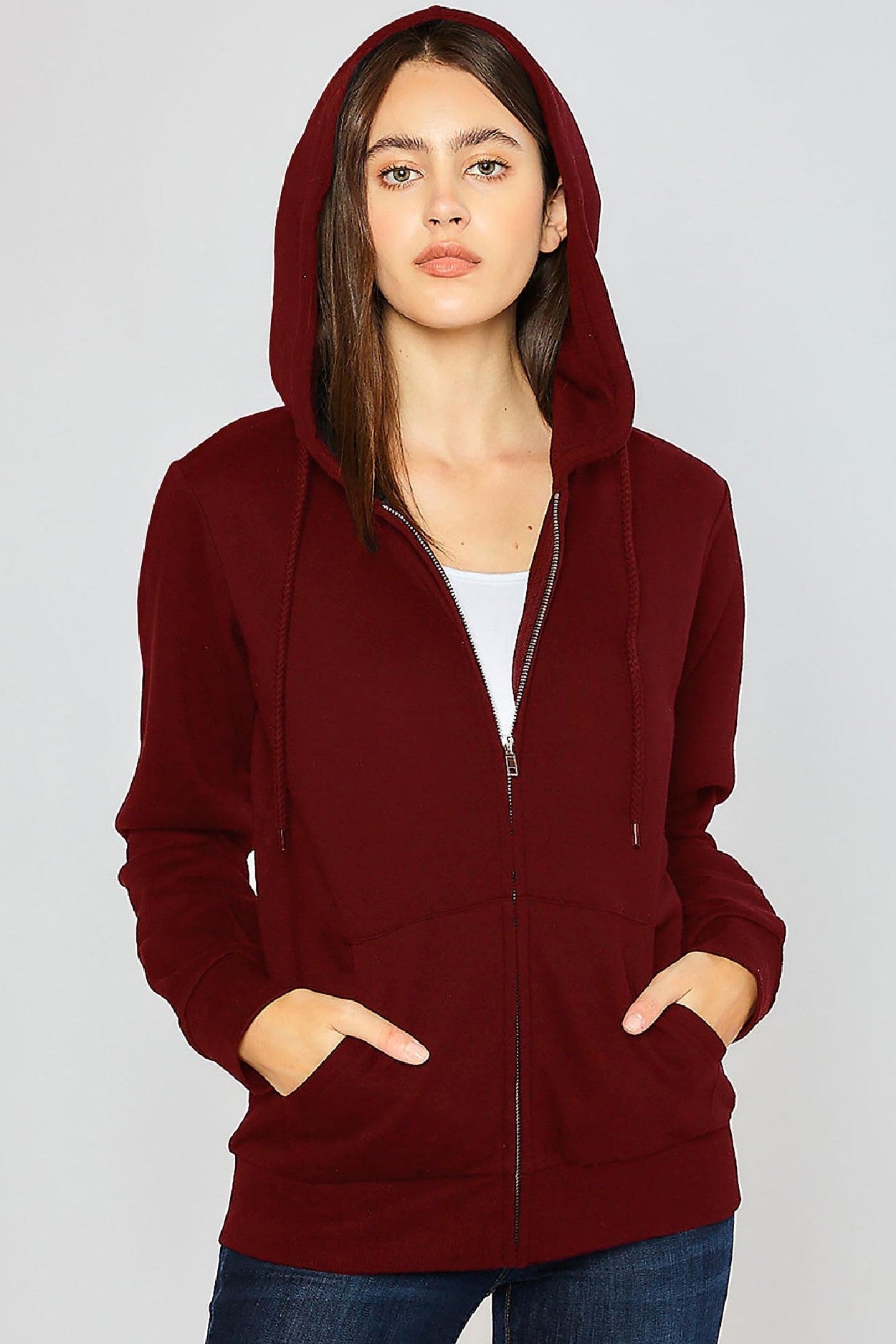 Fleece Relax Fit Zip-up Hoodie