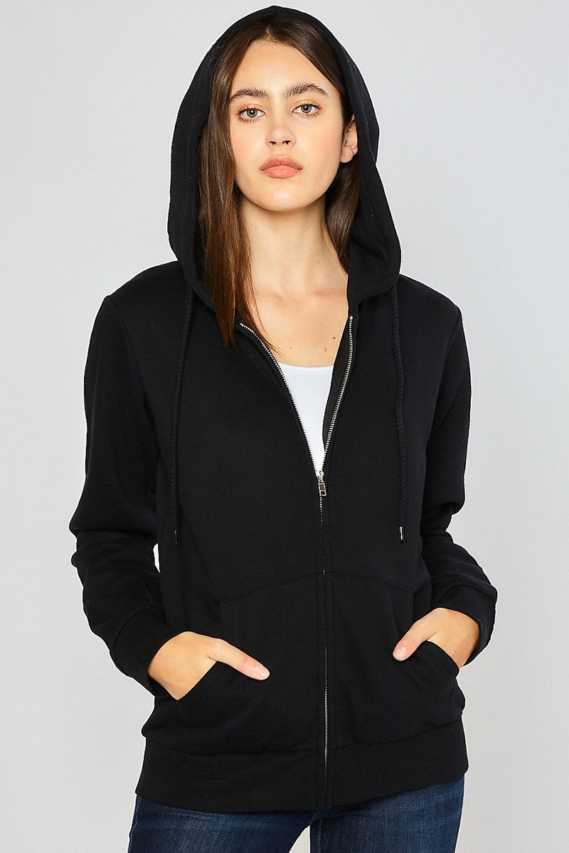 Fleece Relax Fit Zip-up Hoodie