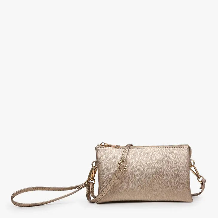 Riley Monogrammable 3 Compartment Crossbody/Wristlet