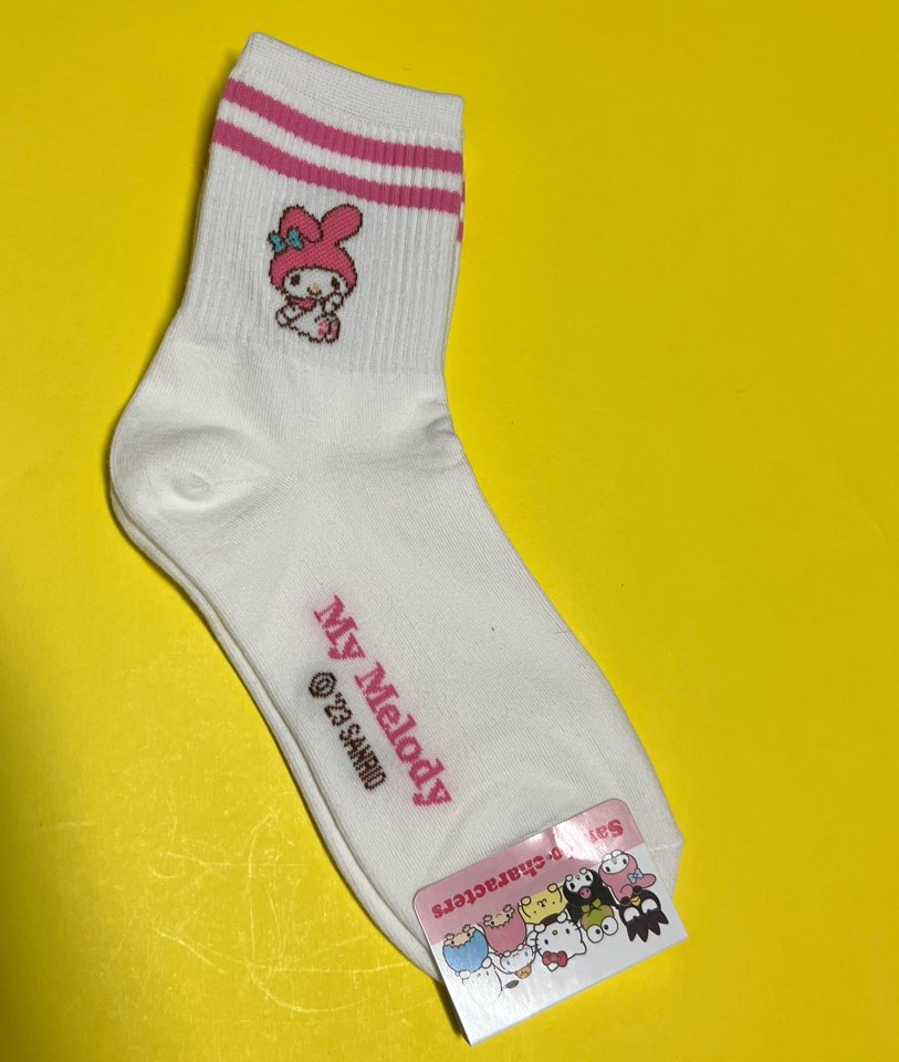 Sanrio Cotton Ankle 2 Line Soft Cotton Socks