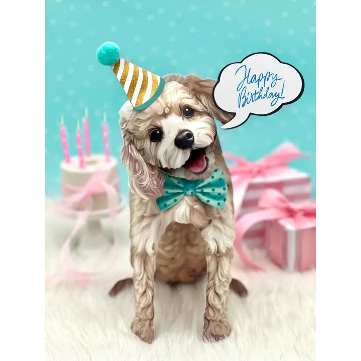 Poodle Pop-Up Card