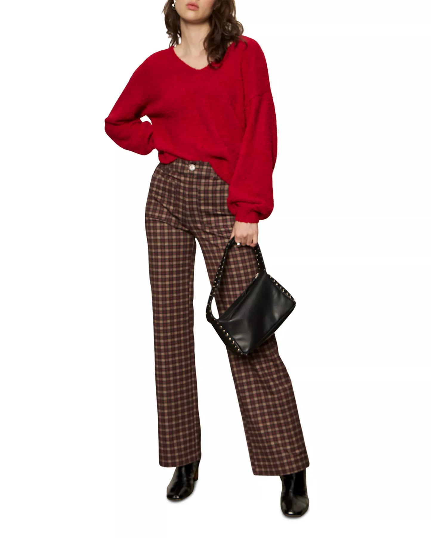 Teddy V Neck Sweater