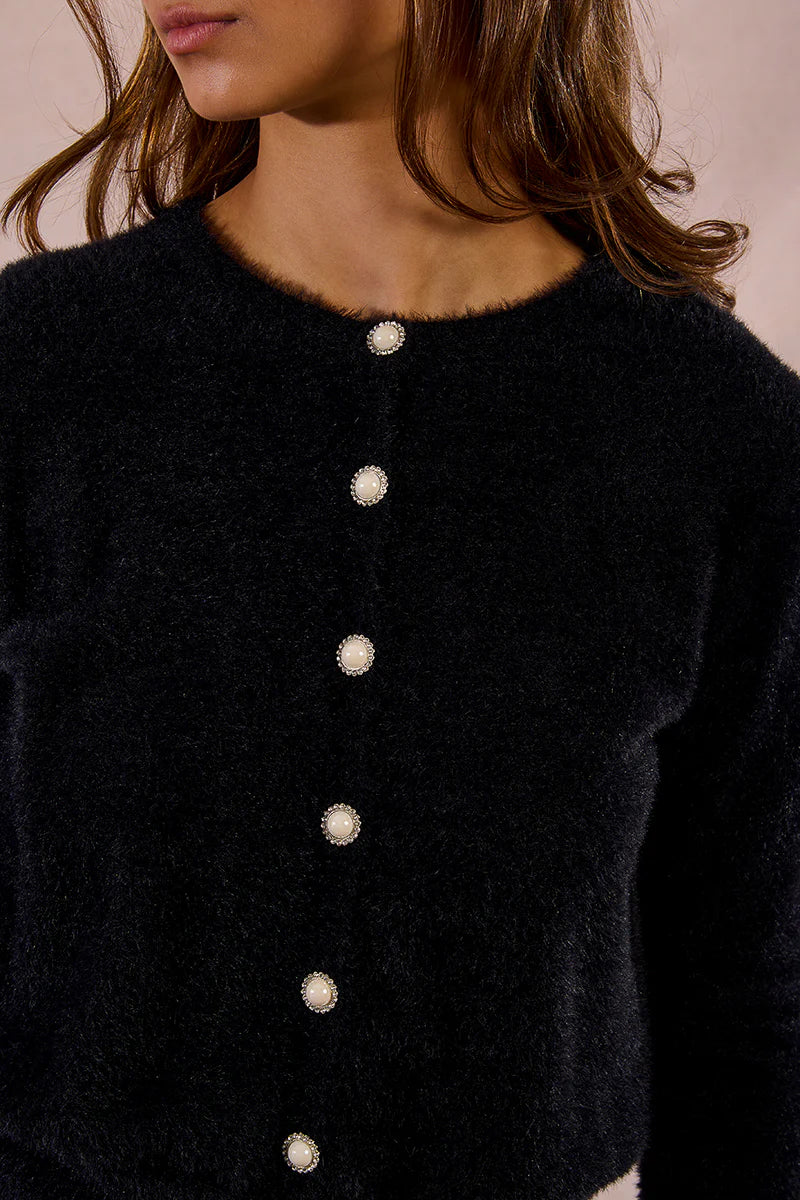 Ladies Black Cardigan