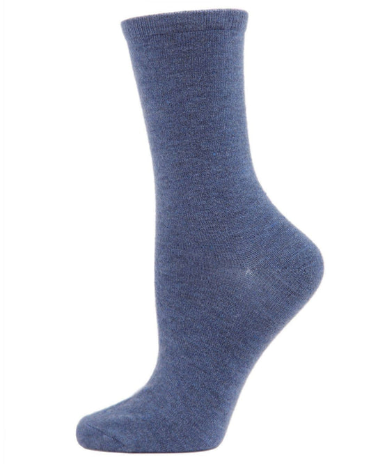 MeMoi Flatknit Cashmere Crew Sock