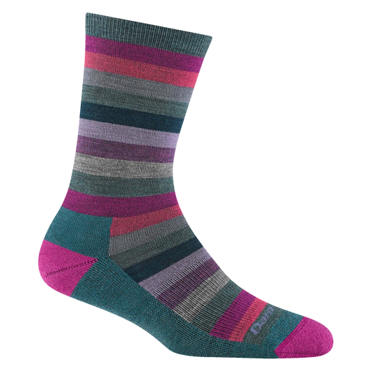 Women's Mystic Stripe Crew Lightweight Lifestyle Sock