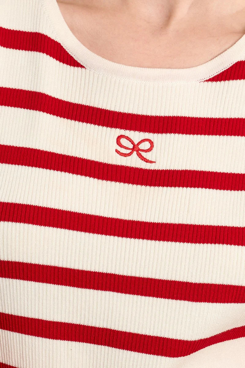 Striped Ribbed Tank Top LAL670EE