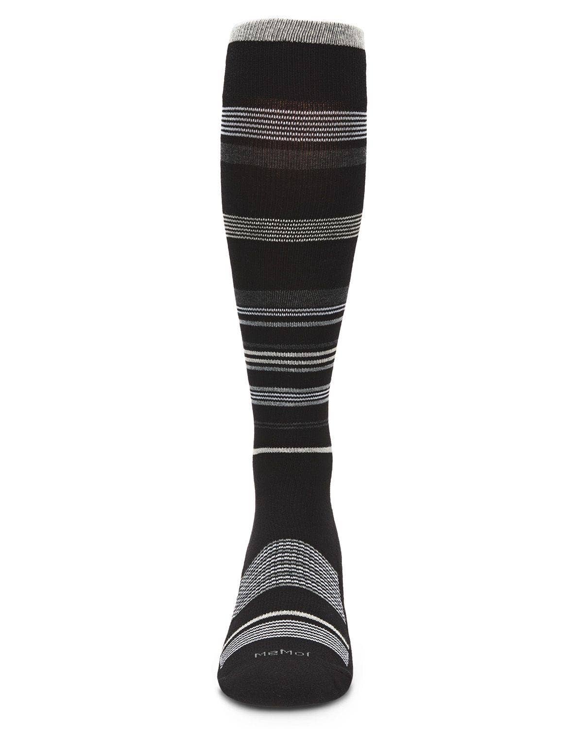 Multi Striped Cotton Compression Socks