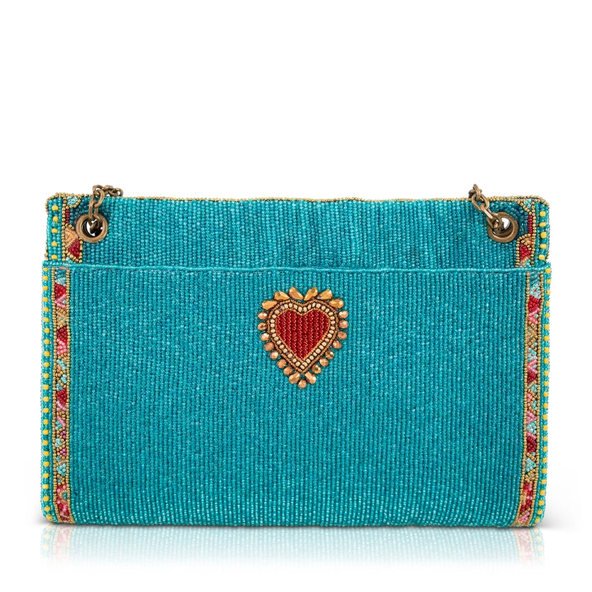 Viva Power Tropical Beaded Crossbody Handbag
