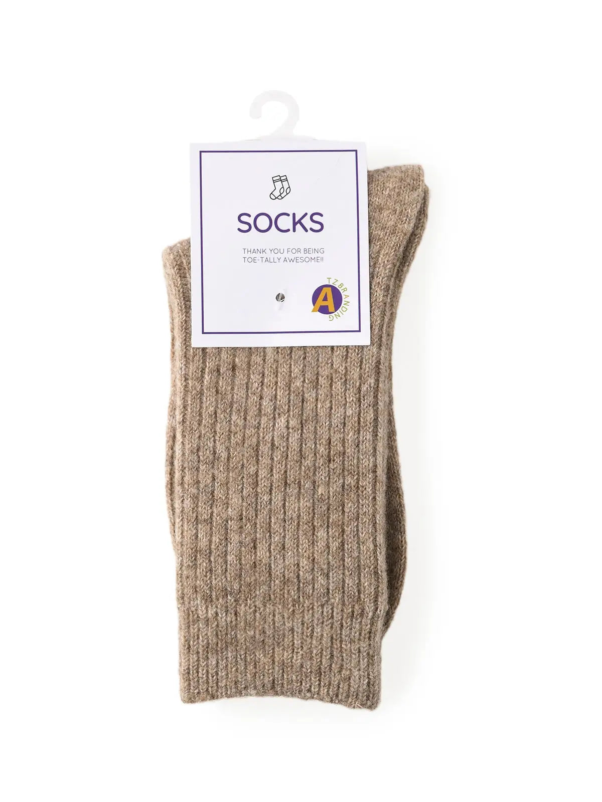 Rufia - Thickened Solid Color Wool Blend Socks