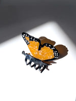 Load image into Gallery viewer, Hand-painted Monarch Butterfly Claw Hair Clip | Eco-Friendly - Orange
