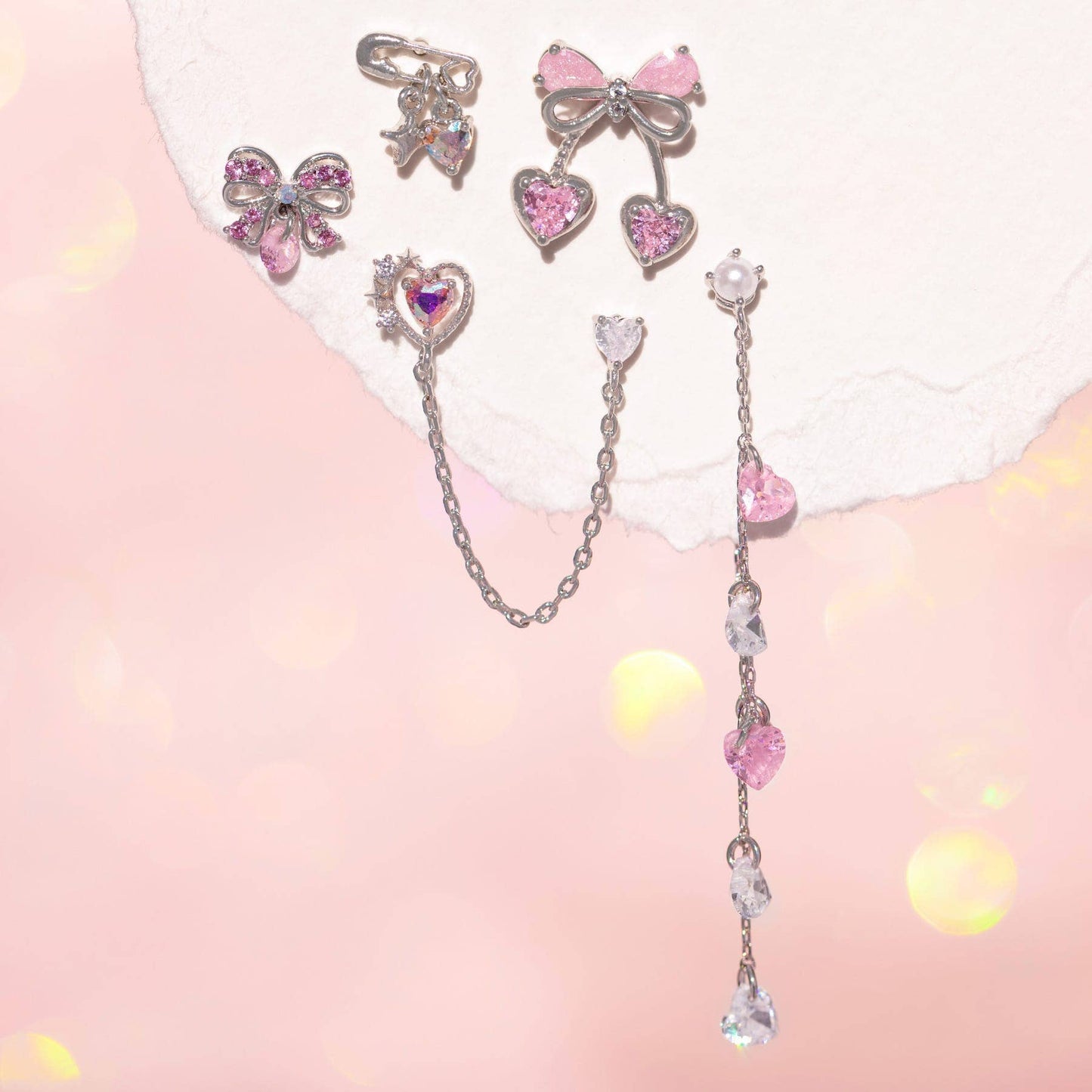 Cherry Pie Earrings: Silver