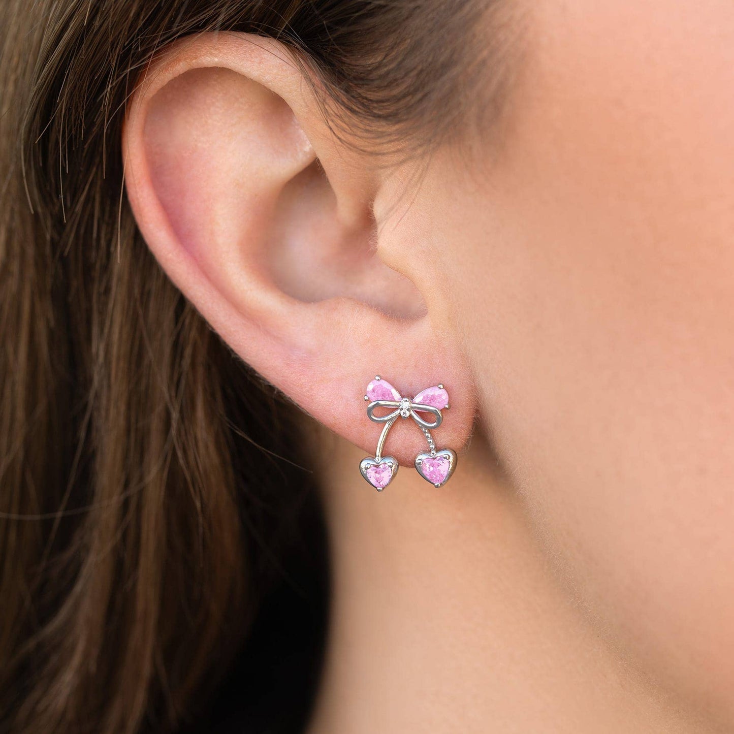 Cherry Pie Earrings: Silver